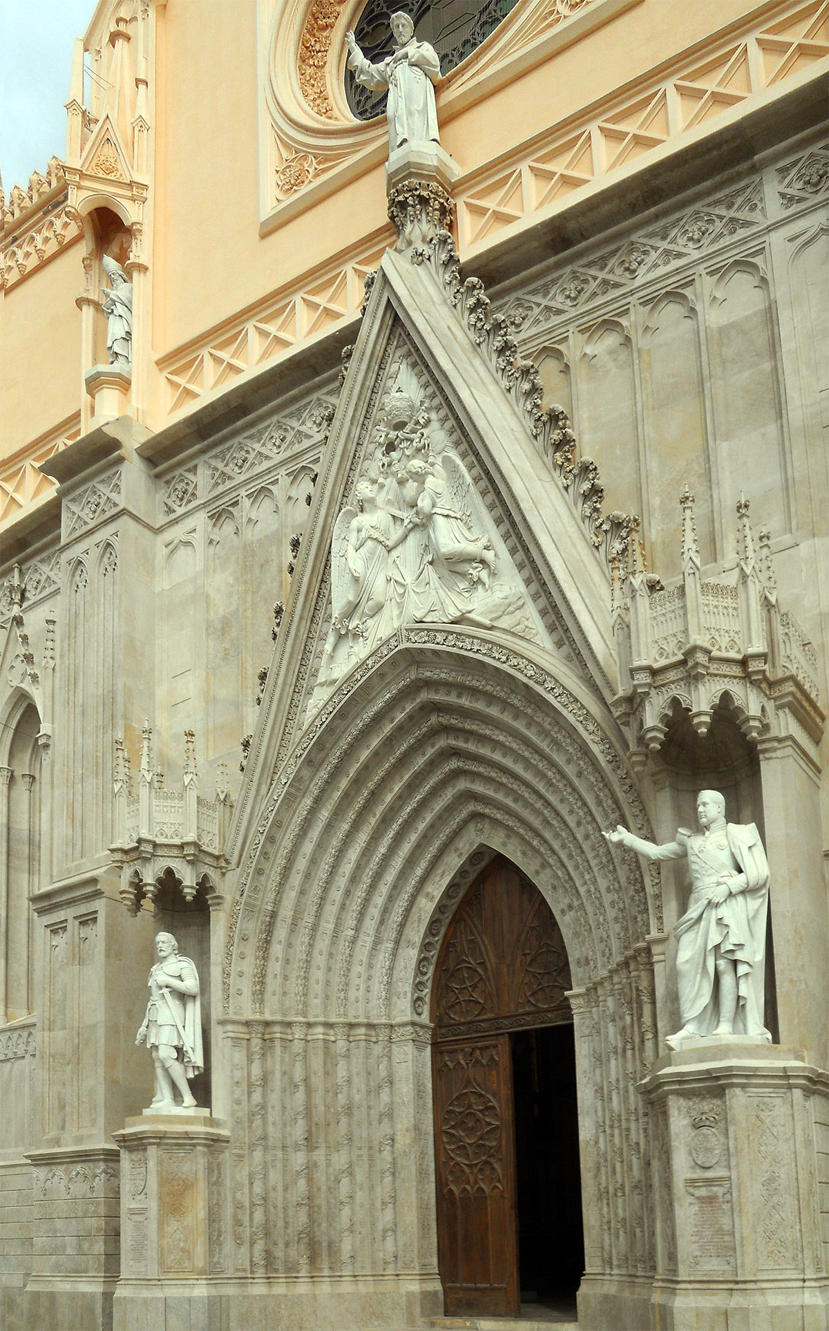 Façade of St. Francis' Church in Gaeta